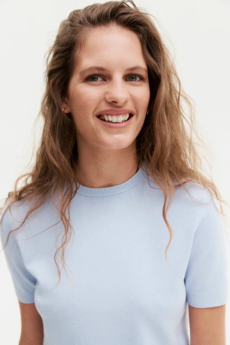 H&M Fine-knit T-shirt