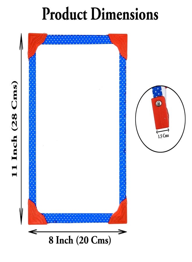 Eduway 2 in 1 Learn Write 8x11 Inch Slate with Marker for Kids | Double Sided Front for Chalk & Reverse Dry Erase Board for Marker with PVC Corners | Early Learning for 2 Years & Above (8x11 Inch) - Image 2