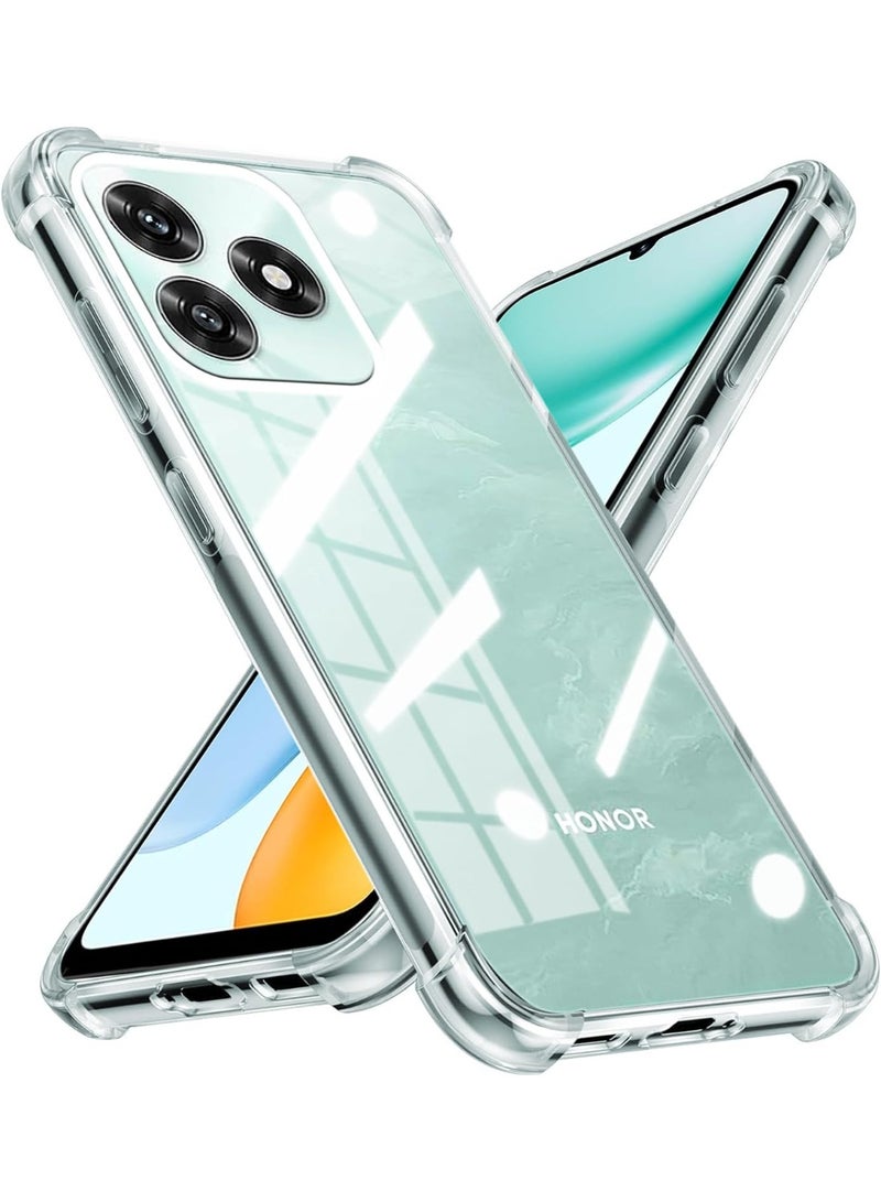 جراب حماية لهاتف Honor X5C / Honor X5C Plus، غطاء TPU شفاف ناعم، جراب حماية خفيف الوزن، جراب ماص للصدمات لحماية الكاميرا، متوافق مع Honor X5C Plus - Image 1