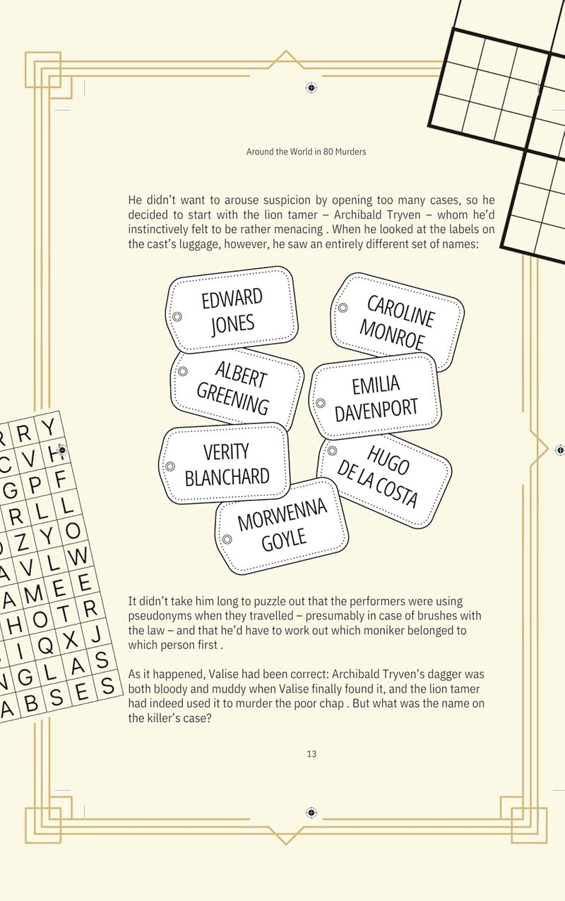 Around the World in 80 Murders Puzzle Book: Classic cosy crimes for you to solve - Image 3