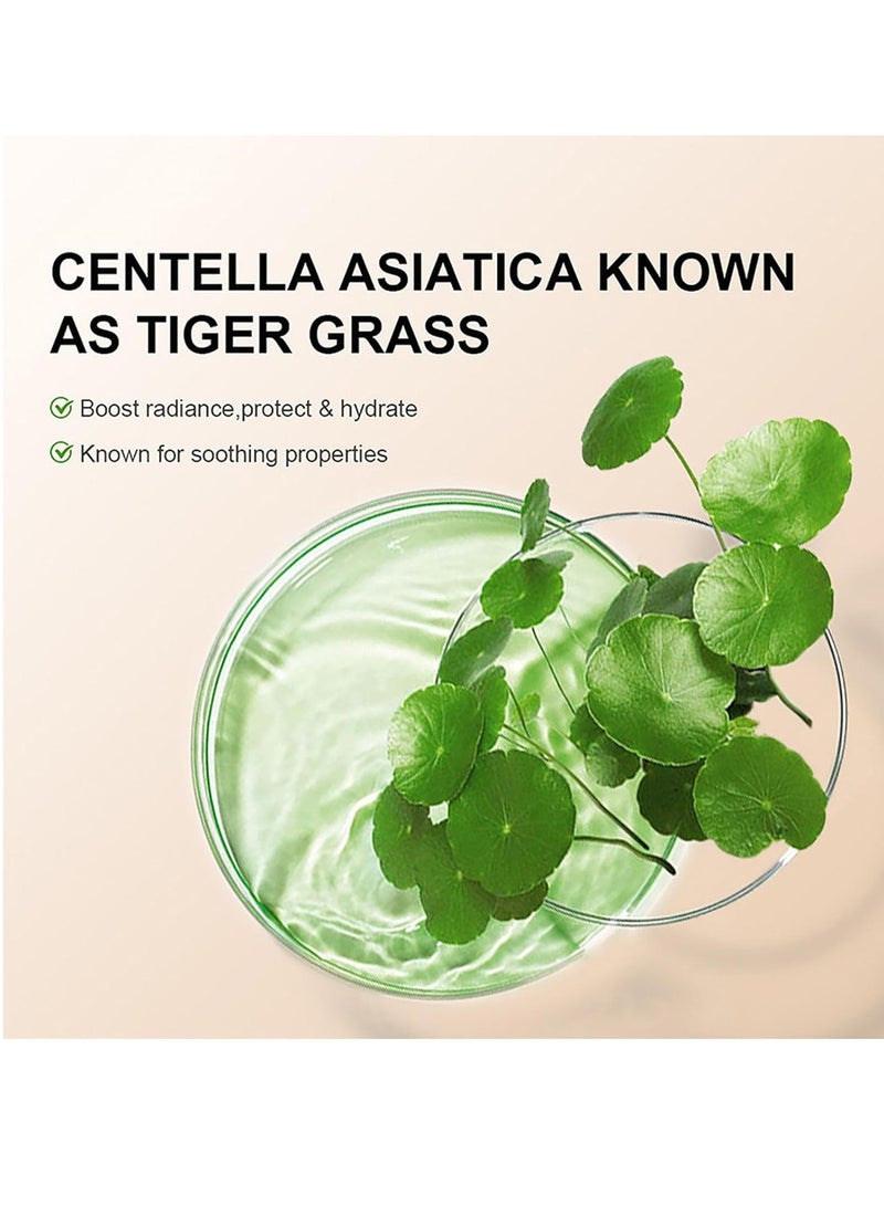 ibcccndc Color Correcting CC Cream,Hydrating CC Cream Foundation with Centella Asiatica Multi-Purpose Pre-makeup Primer Moisturizing Facial Concealer Sunscreen Full-Coverage CC Cream with SPF 25 (light) - Image 5