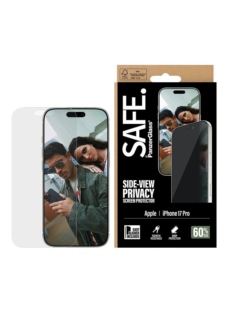 بانزرجلاس حماية شاشة بانزر جلاس SAFE ايفون 17 برو - شاشة كاملة حفظ الخصوصية - Image 1