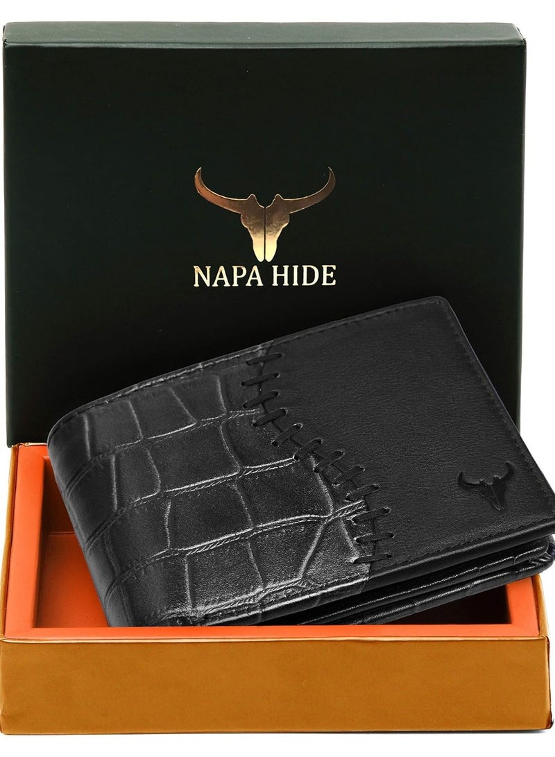 Napa Hide Black Leather Wallet for Men I 4 Card Slots - Image 2