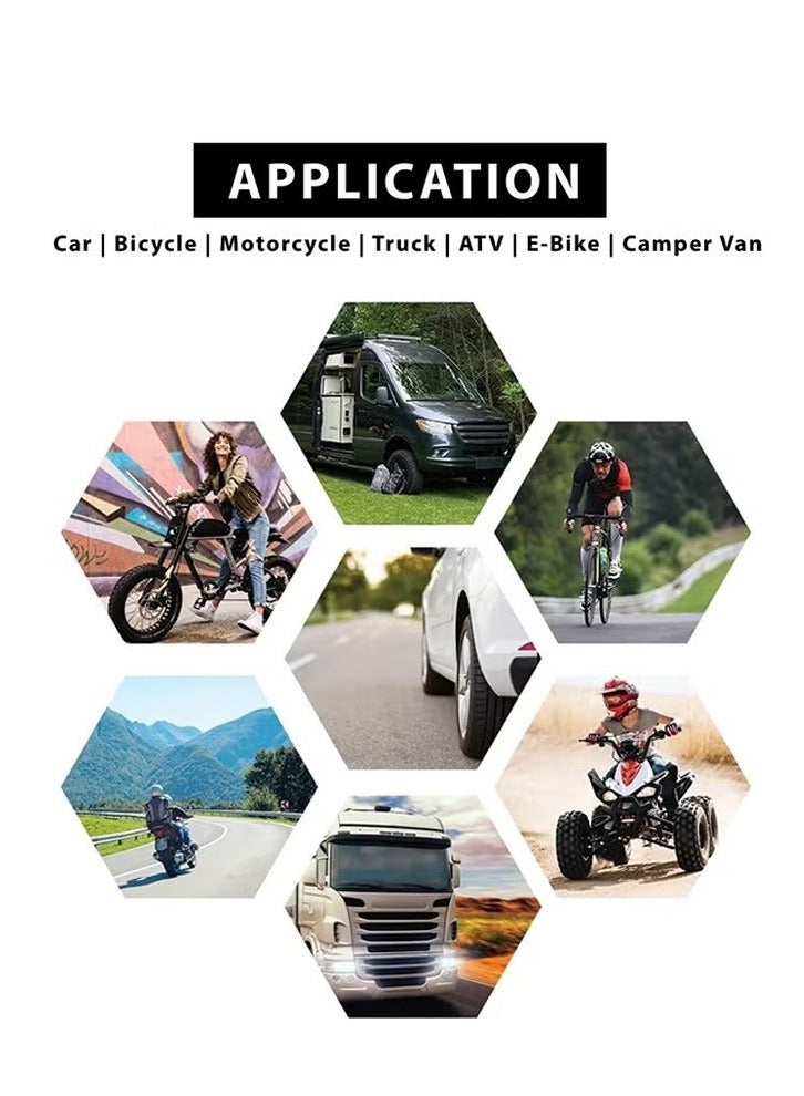 20 قطعة من مسامير إصلاح الإطارات المطاطية، مسامير مطاطية لإصلاح الإطارات، أداة سريعة ذاتية الخدمة لإصلاح الإطارات، مسامير مطاطية لإصلاح الإطارات بالفراغ، مناسبة لإصلاح ثقب إطارات السيارات والدراجات النارية والجيب - Image 4