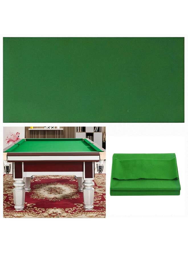 LAMAY Billiard Table Cloth Tablecloth American Pool Table Cloth Professional Billiard Table Cloth Pad Replacement Felt Cover (8')(Green) - Image 1
