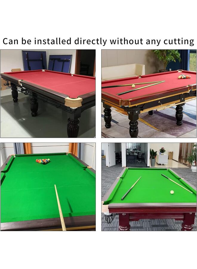 LAMAY Billiard Table Cloth Tablecloth American Pool Table Cloth Professional Billiard Table Cloth Pad Replacement Felt Cover (8')(Green) - Image 4