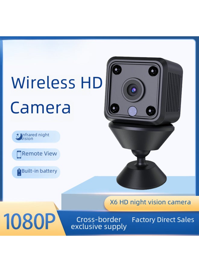 Generic X6 Wireless Wifi 1080p Hd Infrared Night Vision Smart Home Security Camera Compact Size Long Short Range-Color:8G Memory Card  - Image 1