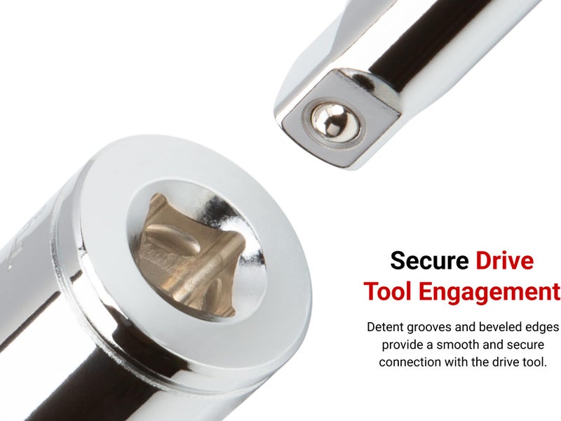 TEKTON 3/8 Inch Drive x 1/4 Inch Magnetic Hex Bit Holder Socket | SHA15402 - Image 4