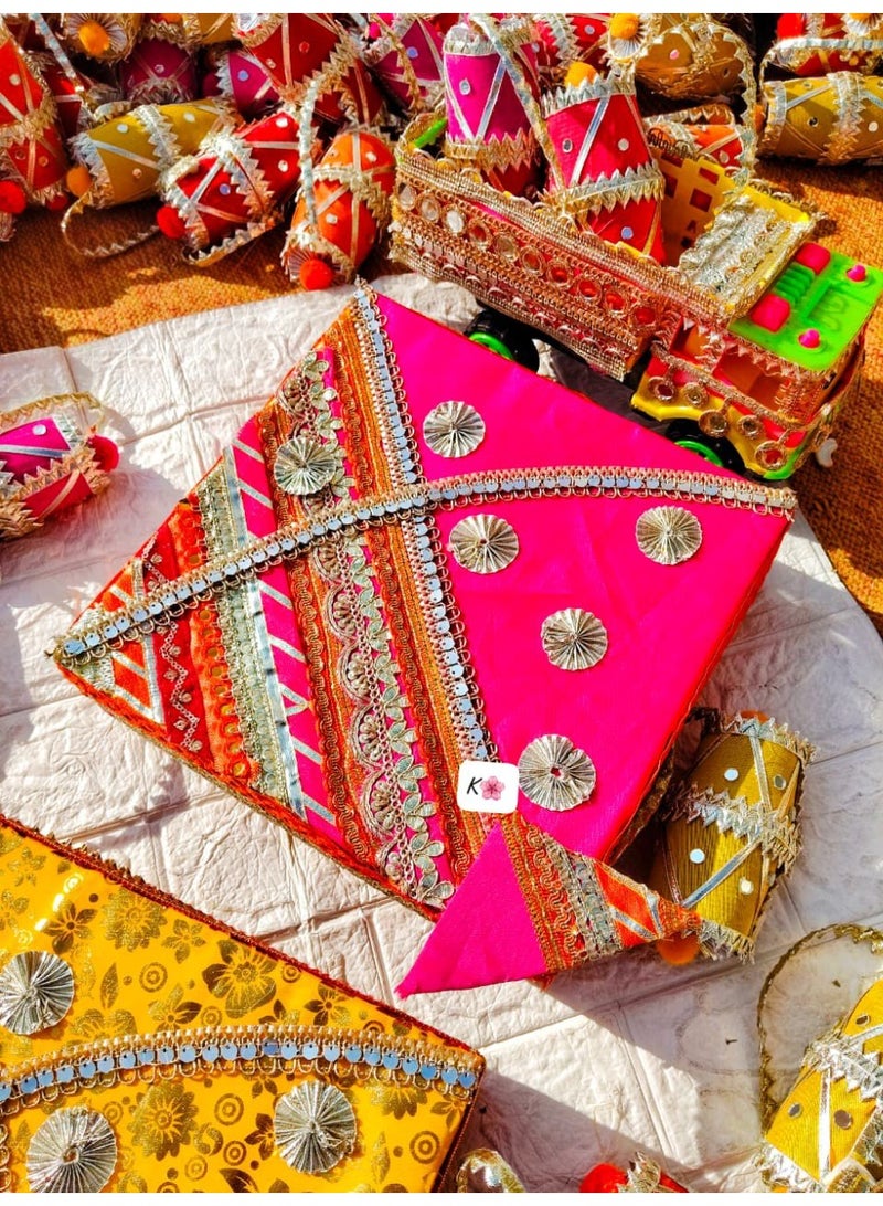 Lohri / Makar sankranti/Pongal special boxes/ Hampers / Kite shaped / MDF boxes / colorful and vibrant / 6*6*2 - Image 2