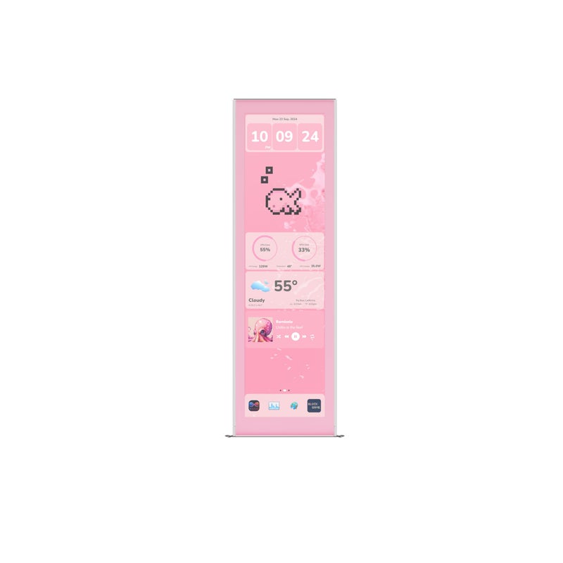 Hyte Y70 Touch Infinite Display Upgrade Screen Kit for PC Case 149 IPS Display 25K Resolution 60Hz 10Point Touch Strawberry Milk Pink - Image 2