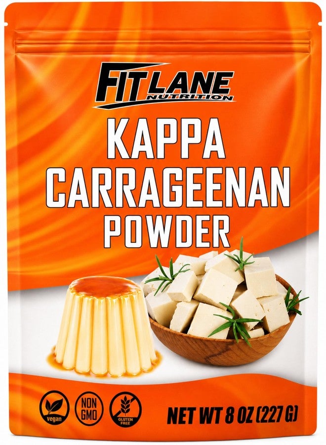 Fit Lane Nutrition Kappa Carrageenan Powder 8 oz - For Vegan Mozzarella Cheese - Non-GMO - Refined Food Grade - For Marbling - Natural Vegetarian Thickener for Cooking and Desserts - By Fit Lane Nutrition - Image 1