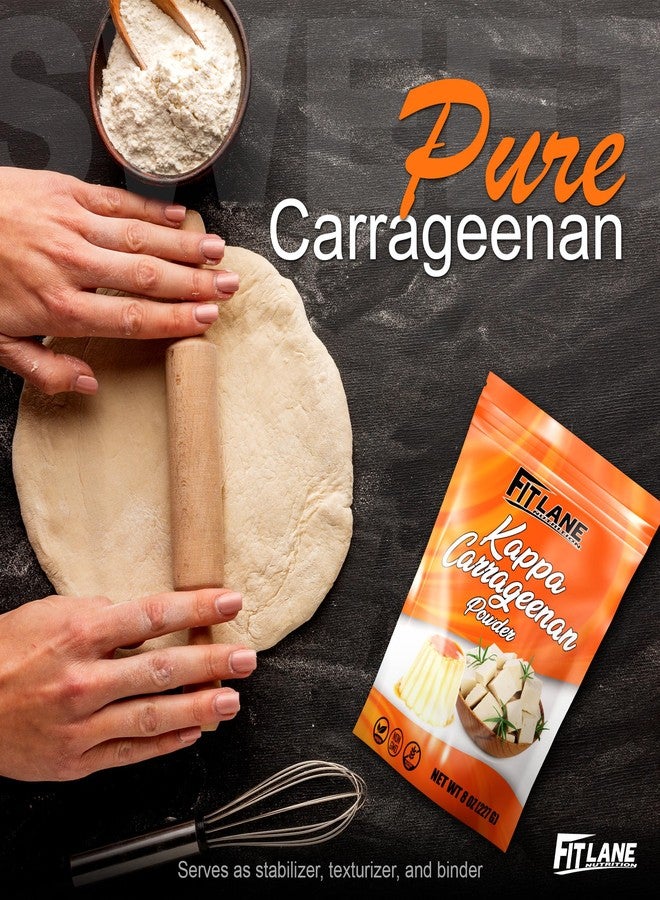 Fit Lane Nutrition Kappa Carrageenan Powder 8 oz - For Vegan Mozzarella Cheese - Non-GMO - Refined Food Grade - For Marbling - Natural Vegetarian Thickener for Cooking and Desserts - By Fit Lane Nutrition - Image 4