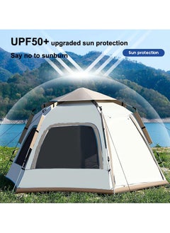 XIPH 6-8 Person Automatic Camping Tent, Waterproof Outdoor Tent with UV Protection, Spacious 270x240x155CM for Family & Group Adventures  - Image 2