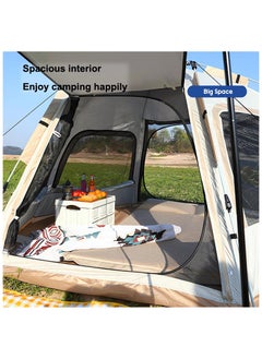 XIPH 6-8 Person Automatic Camping Tent, Waterproof Outdoor Tent with UV Protection, Spacious 270x240x155CM for Family & Group Adventures  - Image 3