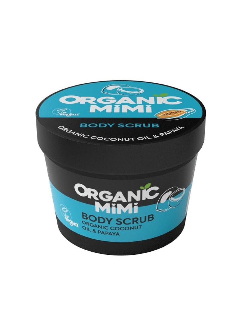 Organic Mimi Coconut  & Papaya Body Scrub 120g - Image 1