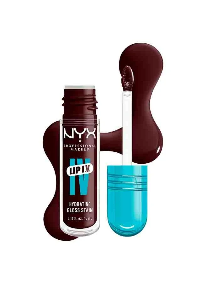 NYX PROFESSIONAL MAKEUP Lip IV Hydrating Gloss Stain – Water 'Bout Wine?