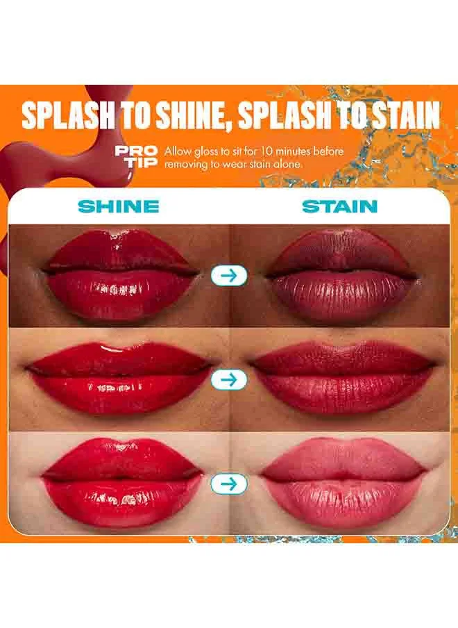 NYX PROFESSIONAL MAKEUP Lip IV Hydrating Gloss Stain – Water 'Bout Wine?