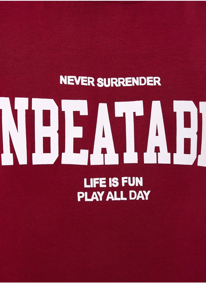 victor and jane Boys "UNBEATABLE" Graphic Printed Hoodie