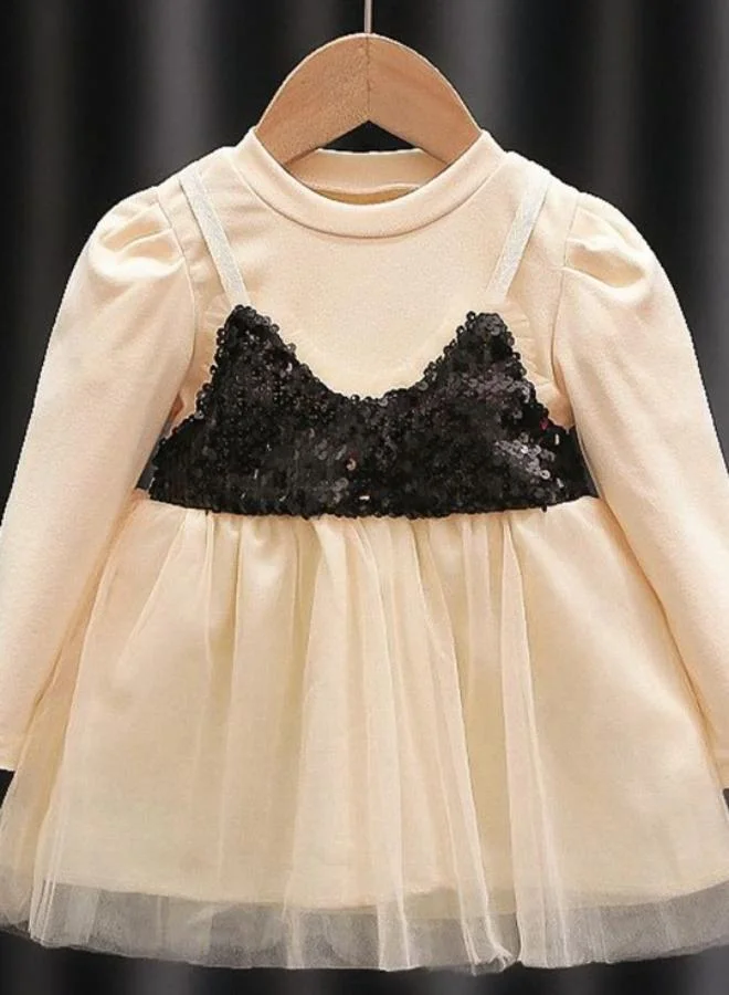 YUNIQEE Sequin Bodice Dress