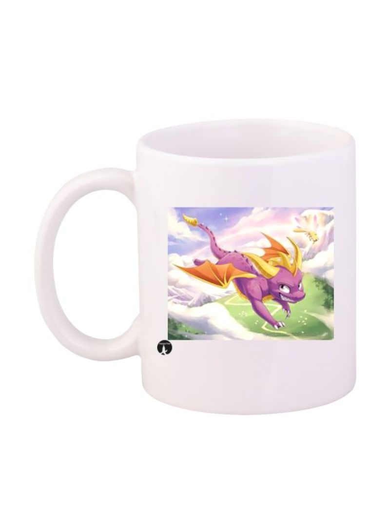 RKN Game Spyro Character Printed Mug White/Purple/Green Standard Size