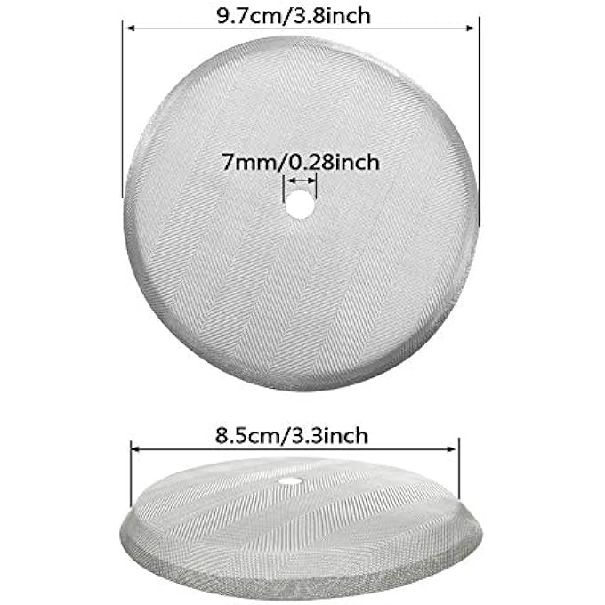 CKANDAY 6 Pack French Press Replacement Filter ScreenReusable Stainless Steel Mesh Filters For Universal 1000 Ml  34 Oz  8 Cup French Press Coffee Makers - Image 2