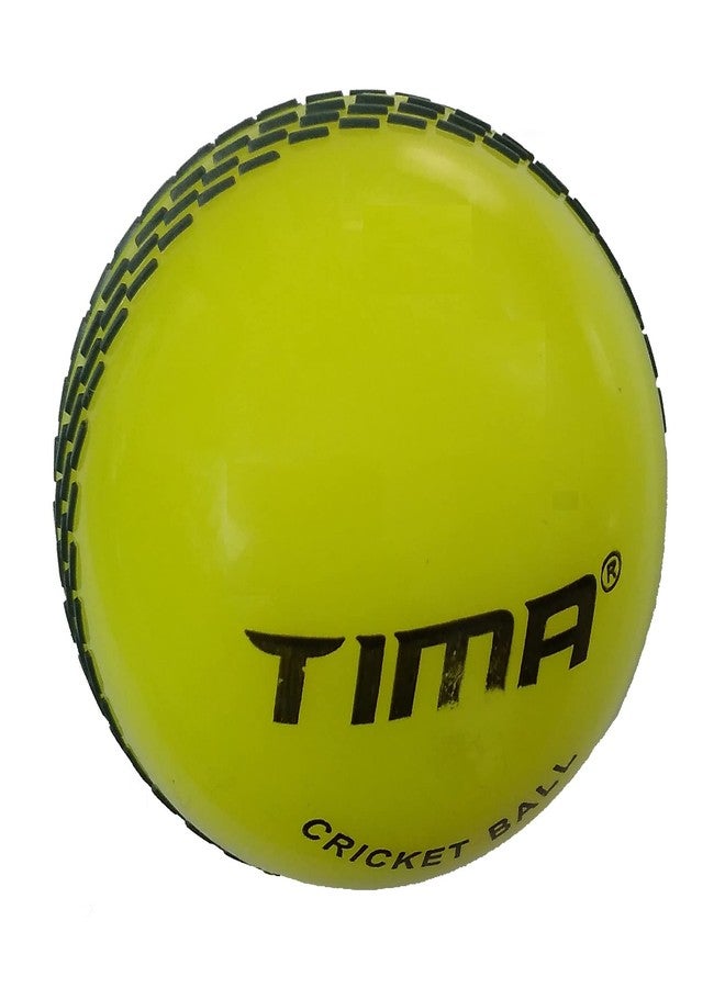Tima Synthetic Poly Hard Cricket Ball Yellow (Pack of 6 Balls) - Image 4