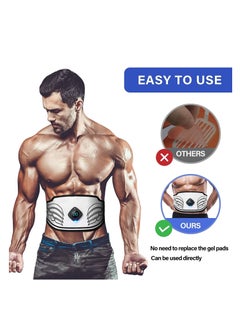 Y&D ABS Stimulator, USB Rechargeable Portable Fitness Workout Equipment Without Gel Pads for Men Woman, Arm, Leg, Home Office, The Latest Model 12 Modes, 20 Levels of Intensity (for Beginners)  - Image 3