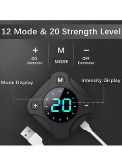 Y&D ABS Stimulator, USB Rechargeable Portable Fitness Workout Equipment Without Gel Pads for Men Woman, Arm, Leg, Home Office, The Latest Model 12 Modes, 20 Levels of Intensity (for Beginners)  - Image 2
