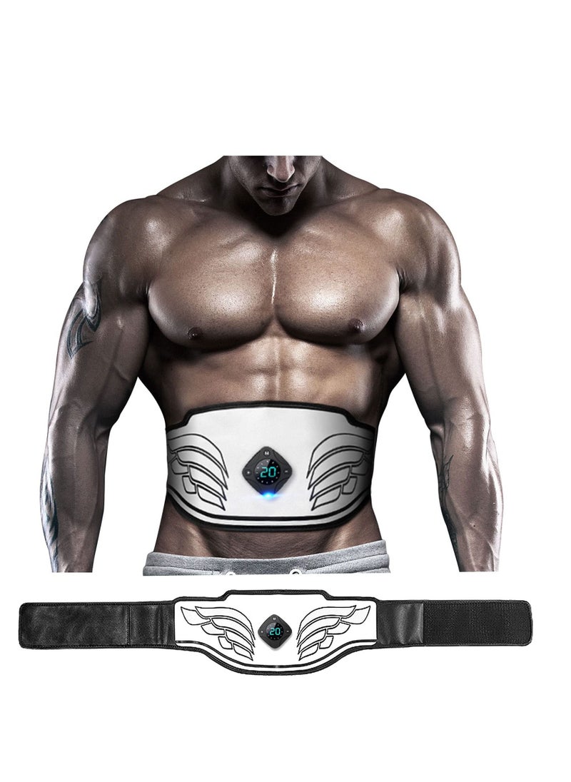 Y&D ABS Stimulator, USB Rechargeable Portable Fitness Workout Equipment Without Gel Pads for Men Woman, Arm, Leg, Home Office, The Latest Model 12 Modes, 20 Levels of Intensity (for Beginners)  - Image 1