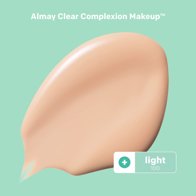 Almay Clear Complexion Acne & Blemish Spot Treatment Concealer Makeup with Salicylic Acid- Lightweight, Full Coverage, Hypoallergenic, Fragrance-Free, for Sensitive Skin, 100 Light, 0.3 fl oz. - Image 2