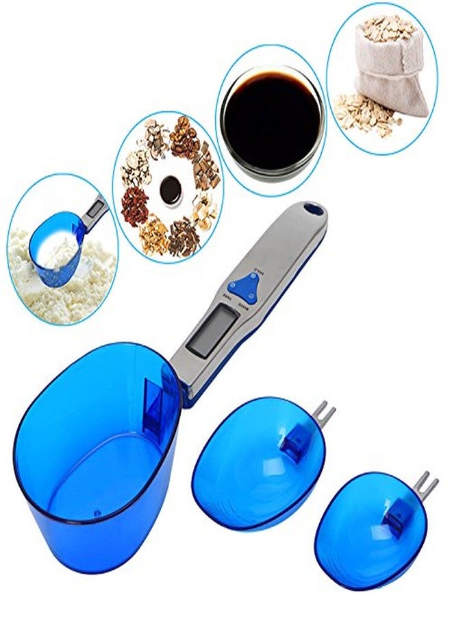 Meichoon Kitchen Scale Digital Food Scale with 3 Measuring Spoons Weighing and Dry Liquid Ingredient Milk Tea Flour Spices Medicine 1.1lb/500g (0.1g) Portable LCD Display Milligram Scale - Image 5
