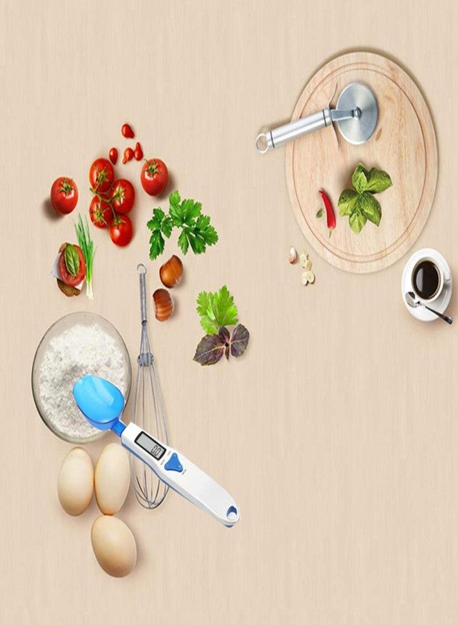 Meichoon Kitchen Scale Digital Food Scale with 3 Measuring Spoons Weighing and Dry Liquid Ingredient Milk Tea Flour Spices Medicine 1.1lb/500g (0.1g) Portable LCD Display Milligram Scale - Image 2