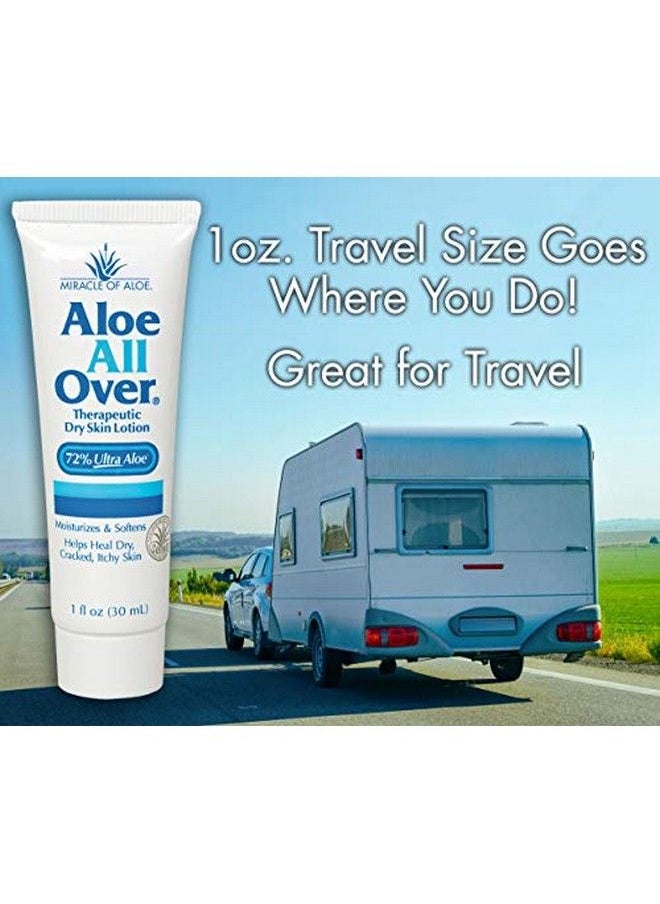 Miracle of Aloe - Aloe All Over 72% Aloe Dry Skin Lotion 3Pack 1 Ounce Tube - Image 1