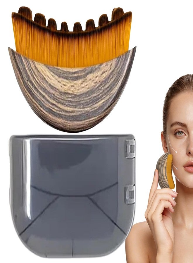 EliiSkinn Lymphatic Drainage Brush - Contour Brush for Jawline & Chin Sculpting, Precise Skin Fit - Ergonomically Designed to Fit The Skin Precisely - Image 1