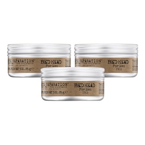 BED HEAD TIGI Bed Head for Men Matte Separation Workable Wax - Use for Strong Hold - For Men's Hairstyles - Use on Damp or Dry Hair - Premium Strong Hold Hair Wax - 3 oz (3 Pack) - Image 1
