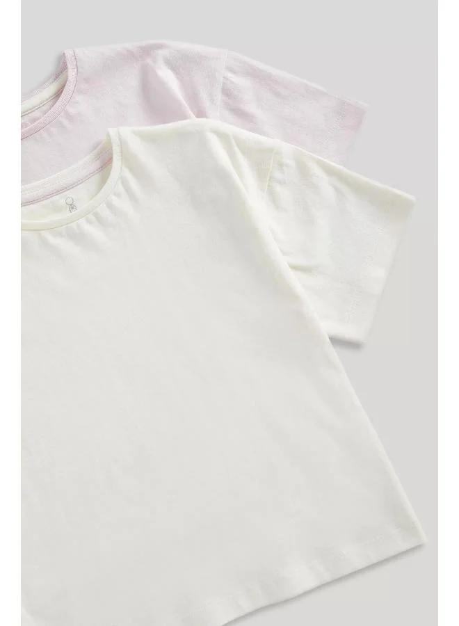 mothercare Pink Check Pyjamas - 2 Pack