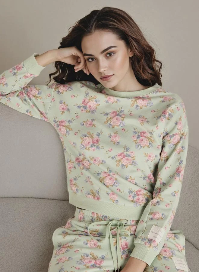 Splash FAV Floral Print Pyjama Set