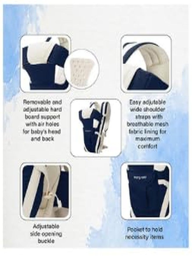 Laee cute Baby Carrier Bag/Adjustable Hands Free 4 in 1 Baby/Baby sefty Belt/Child Safety (Navy Blue) - Image 4
