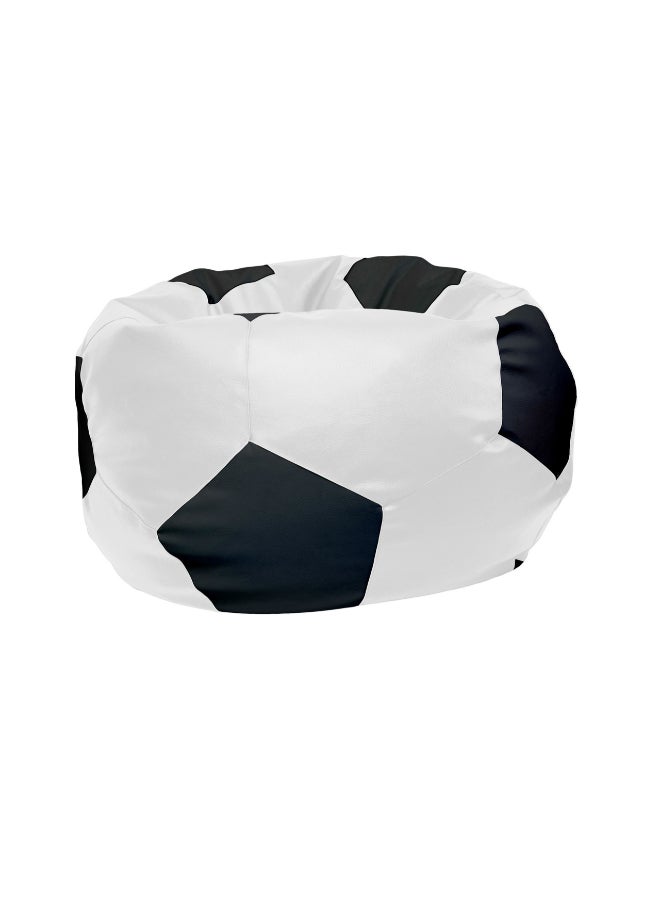 Fatbag Classic Football Style Bean Bag | Black & White Design | Faux Leather | Filled Bean Bag for Kids & Adults - Image 2