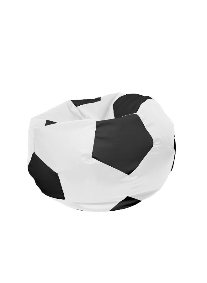 Fatbag Classic Football Style Bean Bag | Black & White Design | Faux Leather | Filled Bean Bag for Kids & Adults - Image 3