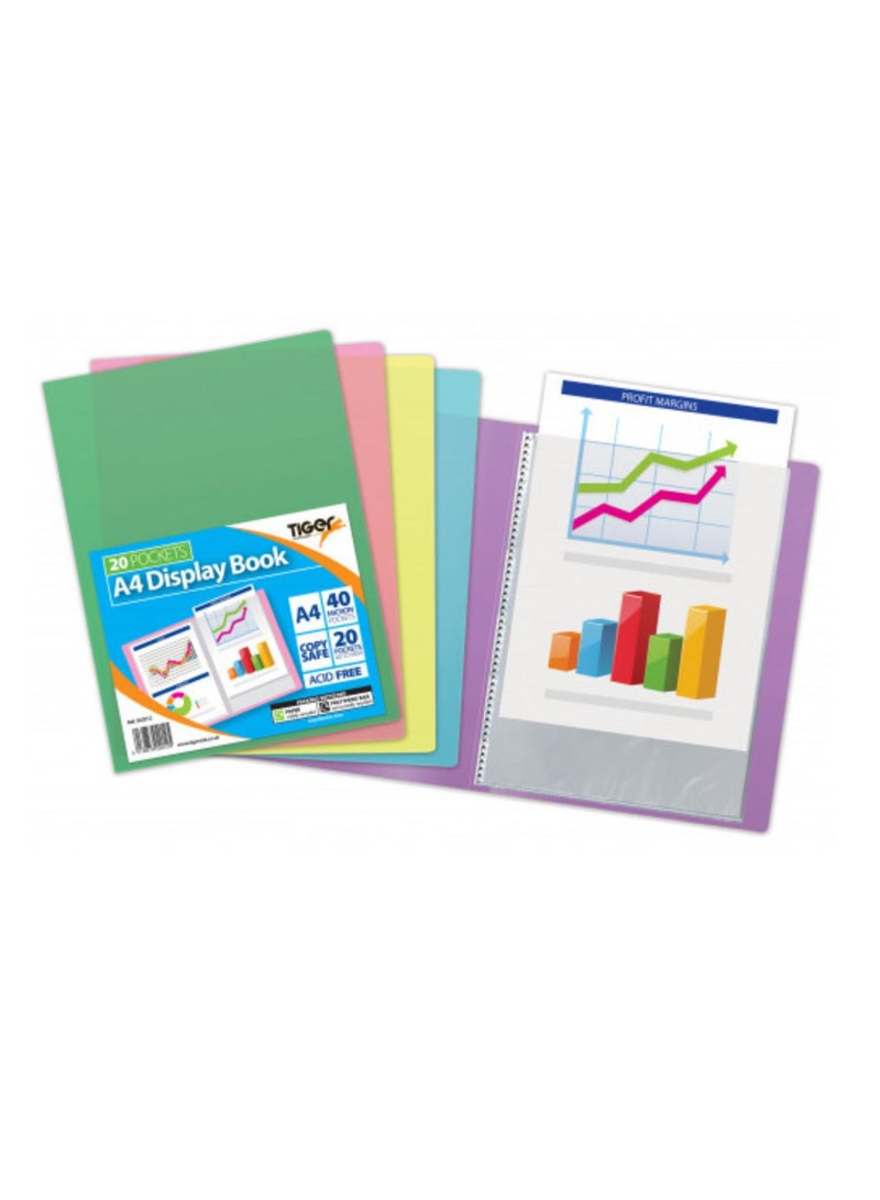TIGER A4 20 pkt Flexi Display Book Vivid - Image 2