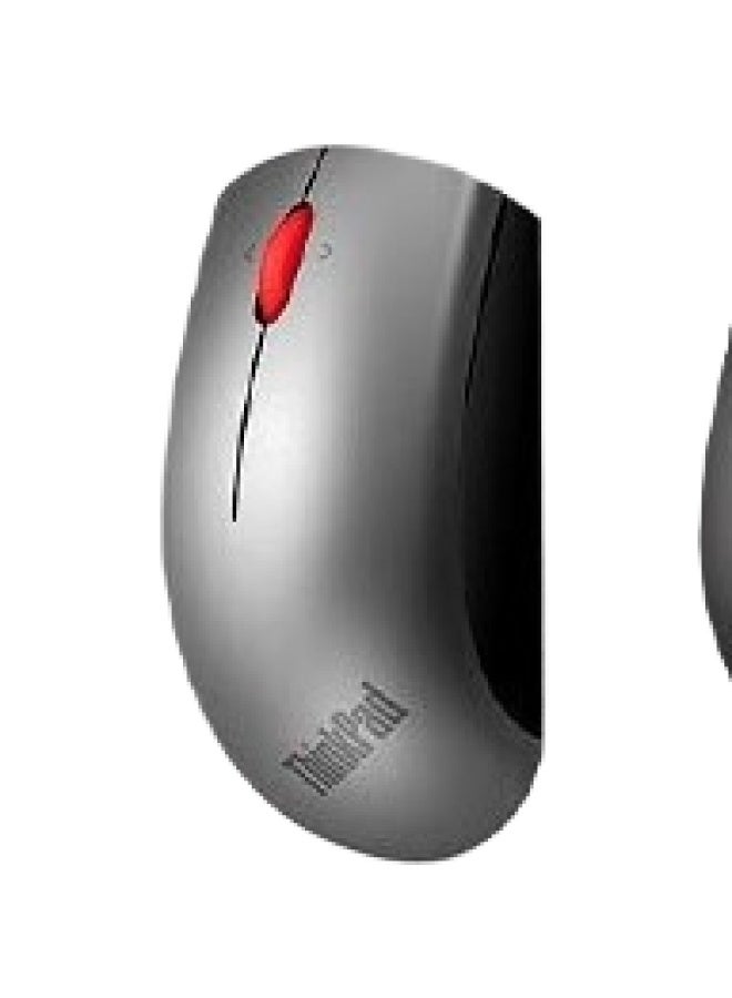 ثينك باد Lenovo Thinkpad ماوس لاسلكي بلوتوث مزدوج الوضع، نقطة حمراء كلاسيكية، ماوس كمبيوتر محمول ومكتبي، متوافق مع أجهزة Thinkbook المحمولة، لون فضي نيزكي - Image 1