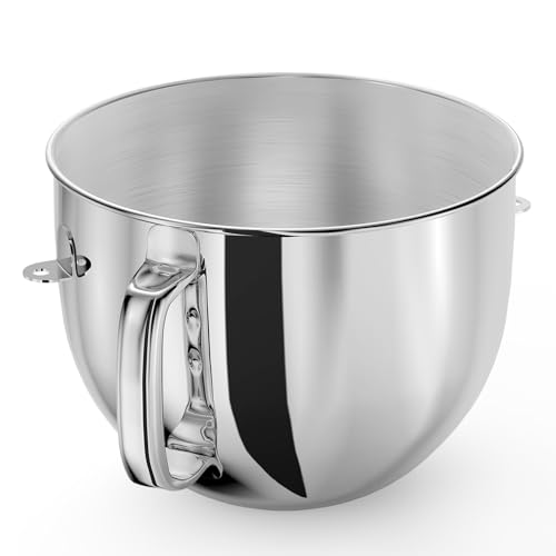 XINCAN 7QT Stainless Steel Mixer Bowl for Kitchenaid Stand Mixers, Kitchen Aid Mixing Bowl for 7QT Lift Mixer with Handle - Image 1