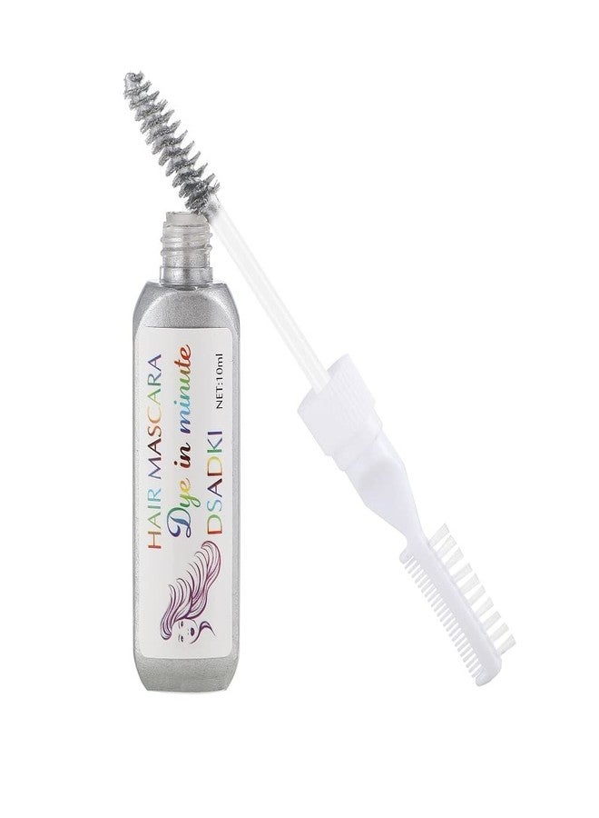 DSADKI Temporary Hair Color Mascara Washable Hair Dye Stick Non-toxic Instant Hair Chalk Dye for Girls Women (Silver gray) - Image 2