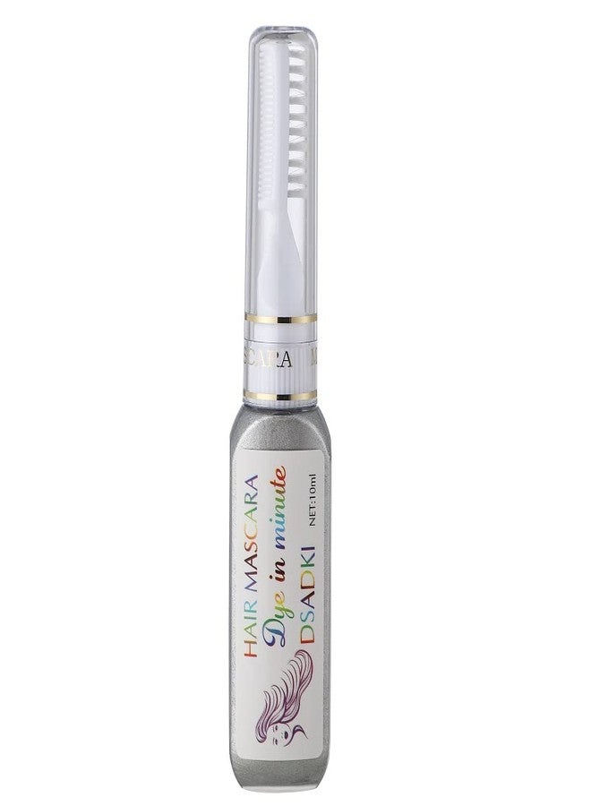 DSADKI Temporary Hair Color Mascara Washable Hair Dye Stick Non-toxic Instant Hair Chalk Dye for Girls Women (Silver gray) - Image 1