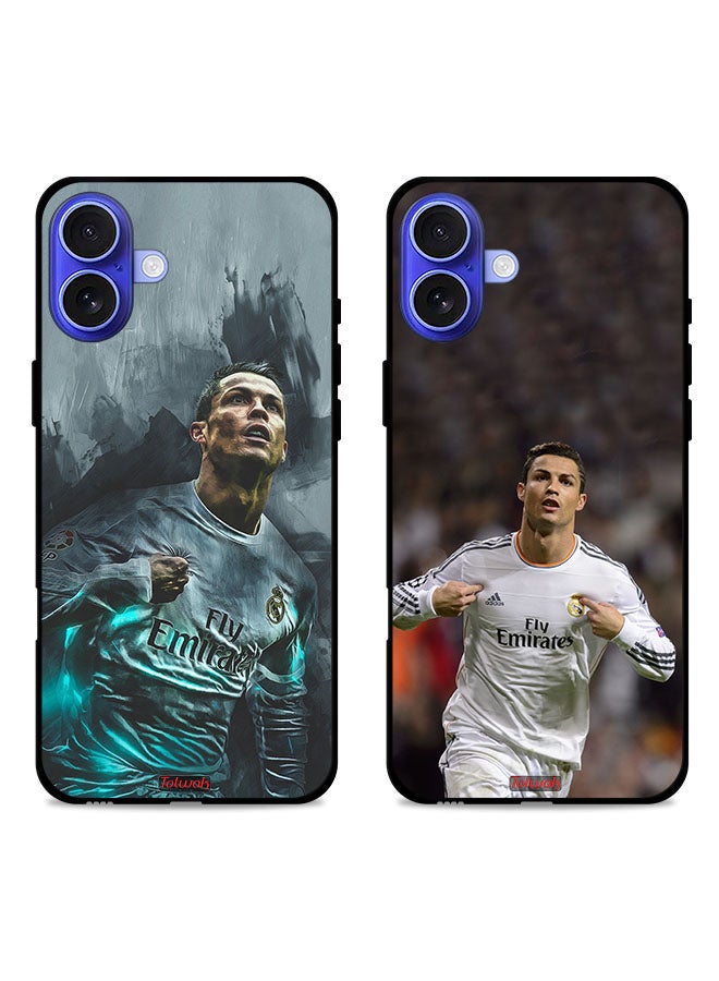 Tolwak Two Cases For Apple iPhone 16 Protective Covers Cristiano Ronaldo  - Image 1