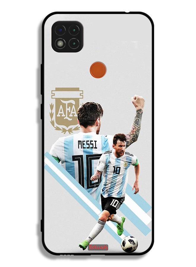 Tolwak Xiaomi Redmi 9C Protective Case Cover Leo Messi Art - Image 2