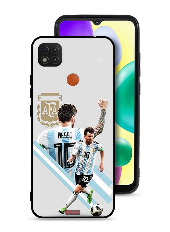 Tolwak Xiaomi Redmi 9C Protective Case Cover Leo Messi Art - Image 1