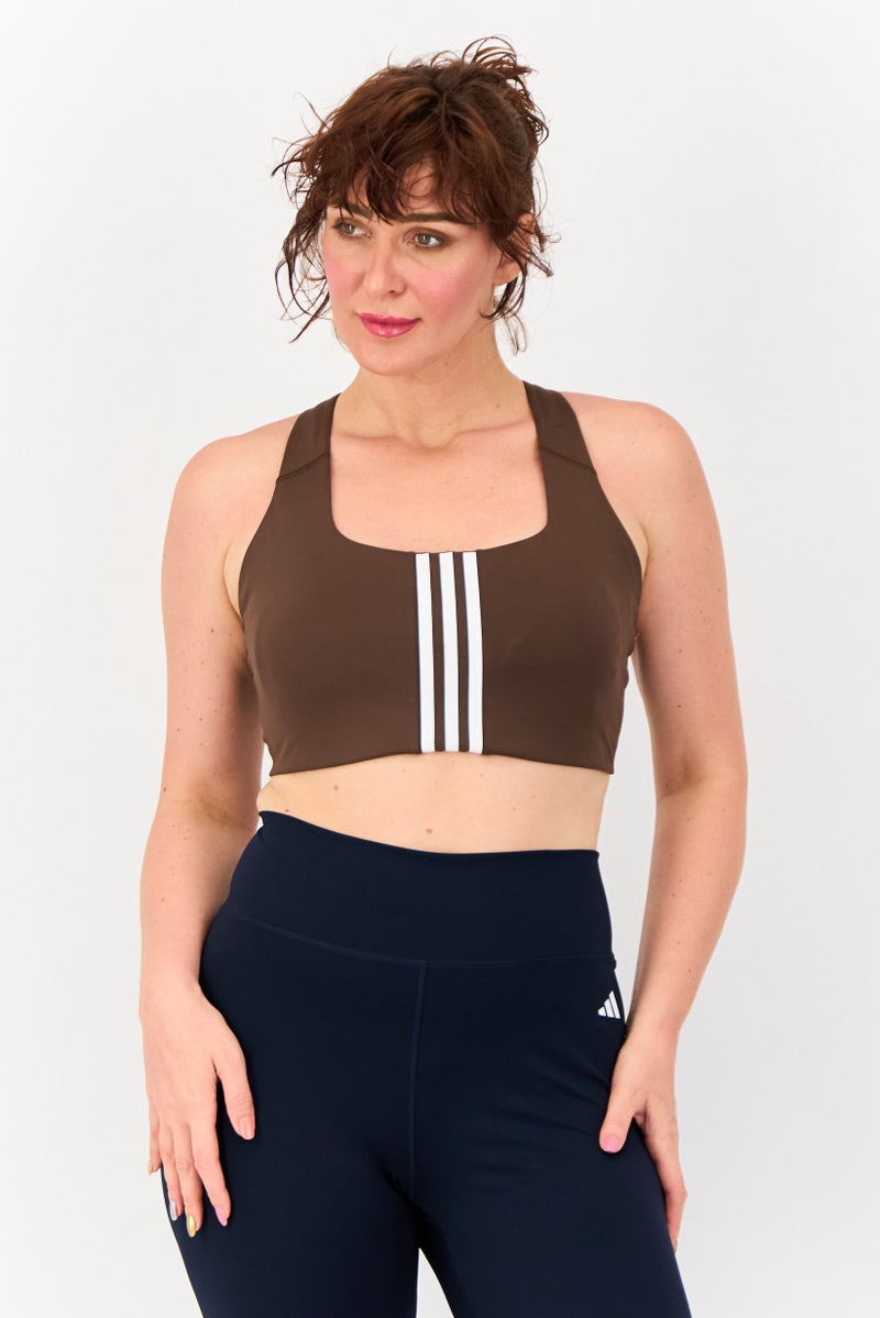 Adidas Women Sportswear Fit Lightly Padded Outdoor Sports Bra, Multicolor - Image 1