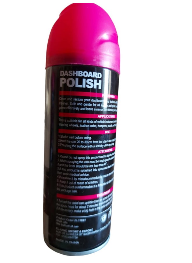 Dashboard Polish Protects and leaves Durable Wet Look - Strawberry - 200 ML - Image 2